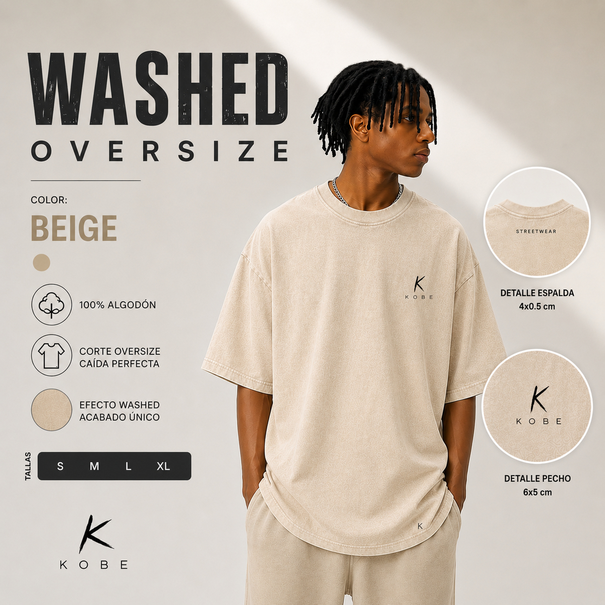 CAMISETAS WASHED OVERSIZED