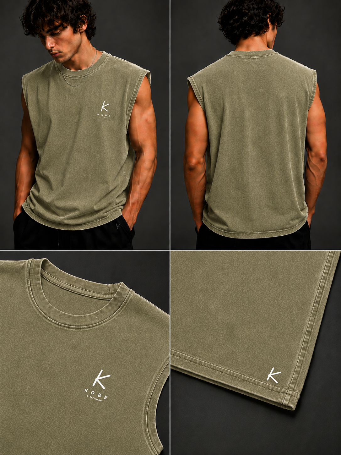WASHED SLEEVELESS
