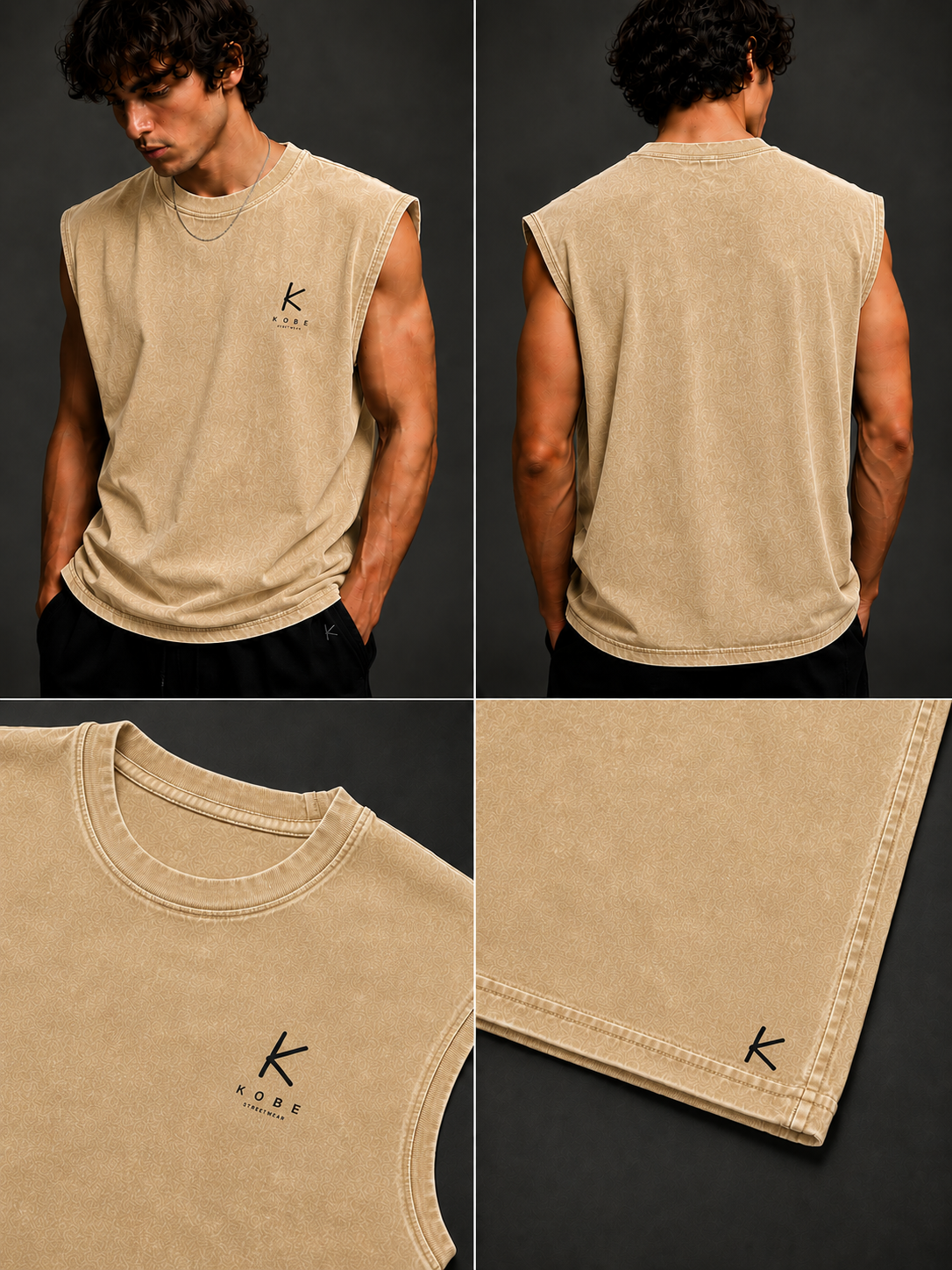 WASHED SLEEVELESS