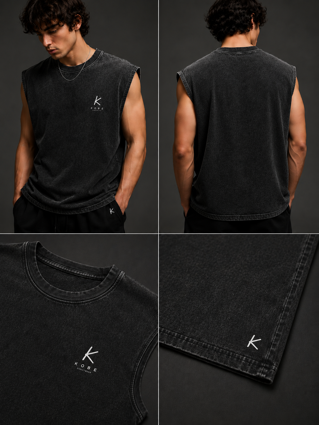 WASHED SLEEVELESS