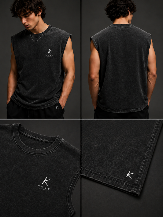 WASHED SLEEVELESS