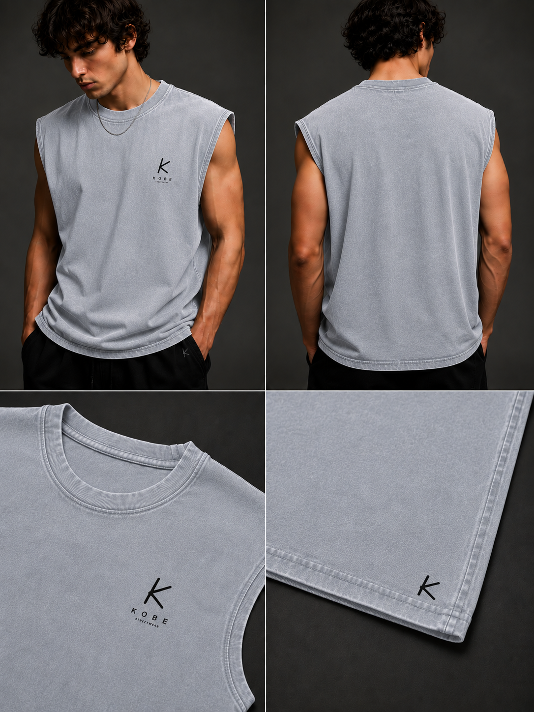 WASHED SLEEVELESS